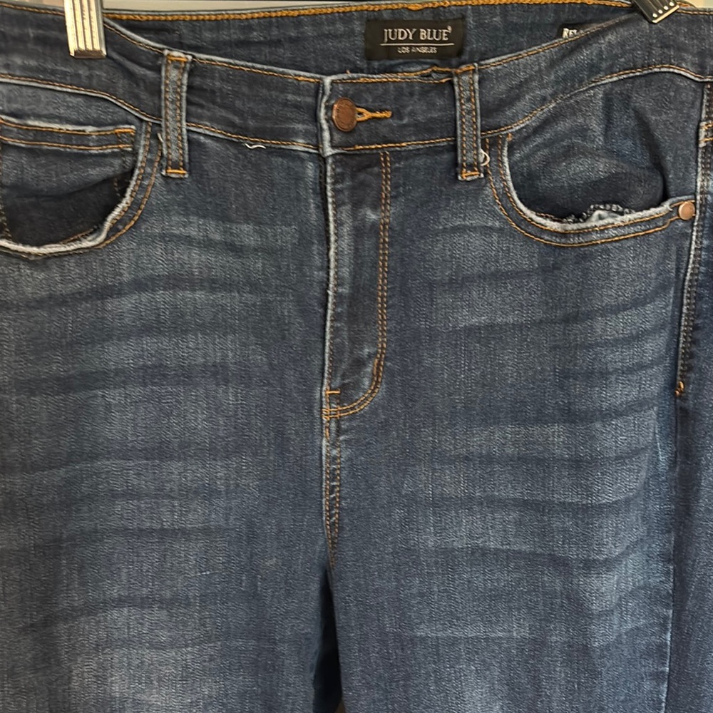 Judy Blue Women’s Jeans Relaxed Fit  High Rise Classic Size 15/32 JB82325DK